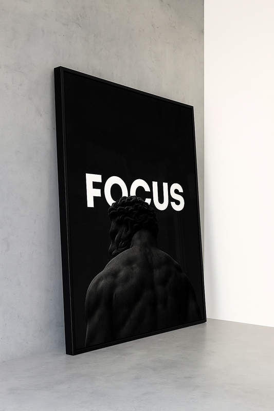 Tablou Motivațional „Focus” – Puterea de a Merge Până la Capăt