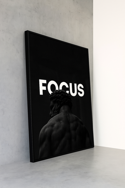 Tablou Motivațional „Focus” – Puterea de a Merge Până la Capăt